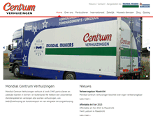 Tablet Screenshot of centrumverhuizingen.com